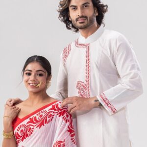 Sharee Panjabi Couple set with Blouse Piece