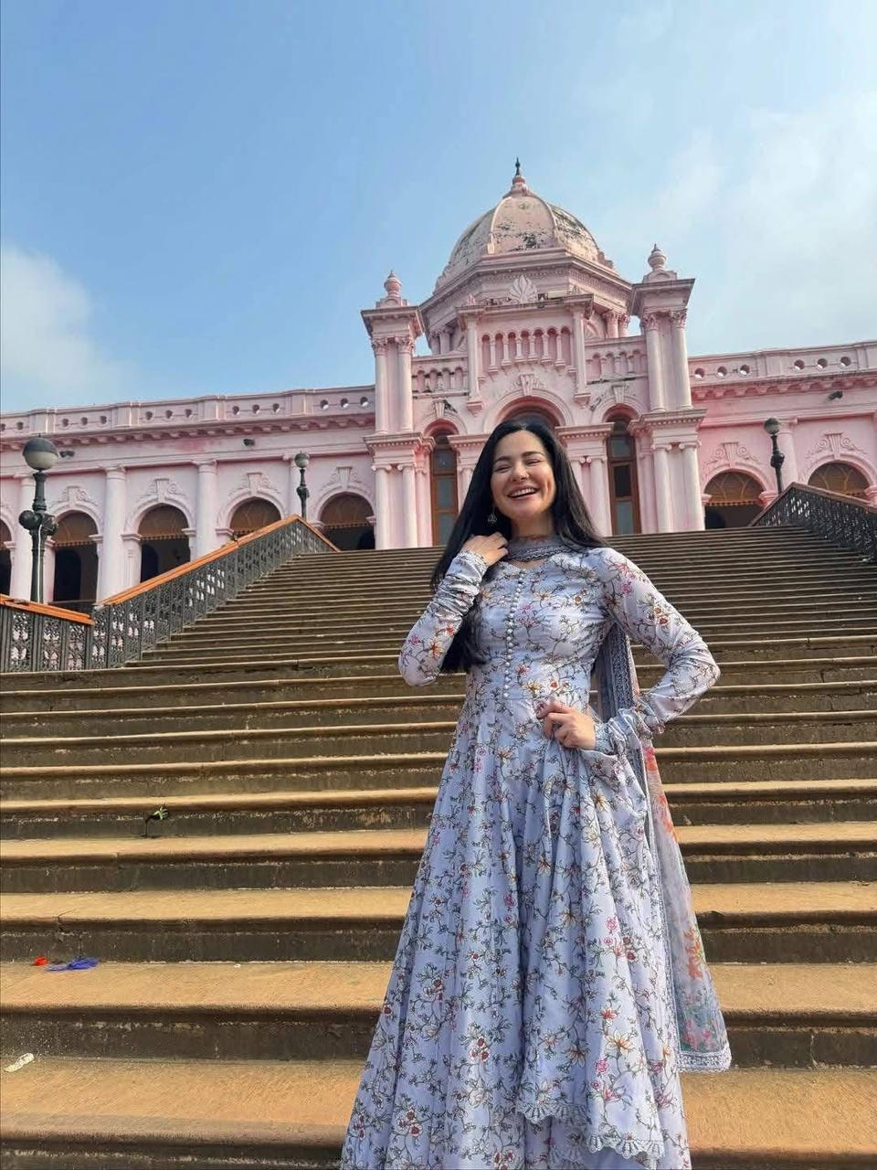 Hania Amir Inspired Digital Print Three Piece - Image 4