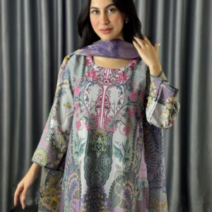 Digital Print Three Piece – Elegance Meets Emotion