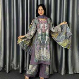 Digital Print Three Piece – Dubai Silk Edition