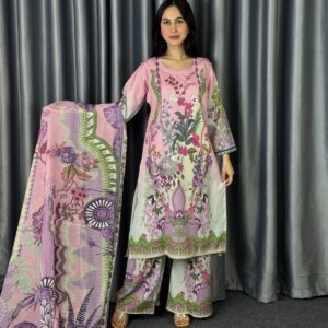 Digital Print Three Piece – Dubai Silk Edition