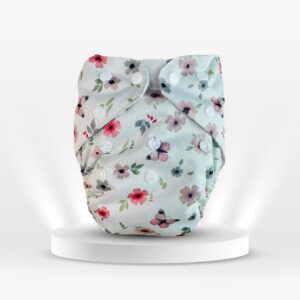 Washable Baby Diaper – Knitted Fabric with 2 Pads | Reusable & Eco-friendly