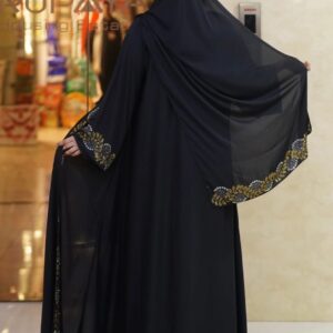 nurjahan abaya dubai fabric stone work