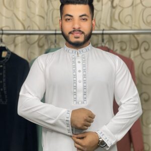 এম্ব্রডারি চায়না স্টিচ পাঞ্জাবী | প্রিমিয়াম কোয়ালিটি পাঞ্জাবী – Awrda